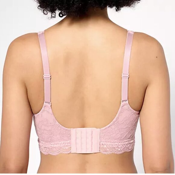 EUC Breezies Natural Curves Wirefree Lace Bralette with Removable Pads - Size XL - Picture 2 of 3